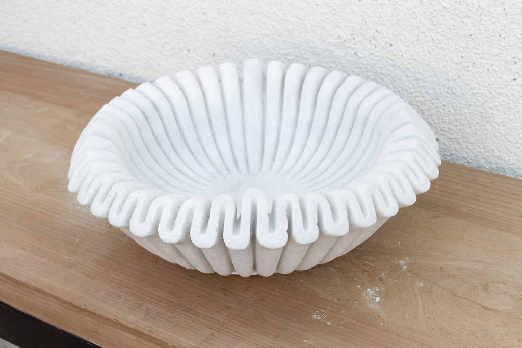 Hand-carved Large Marble Centerpiece
