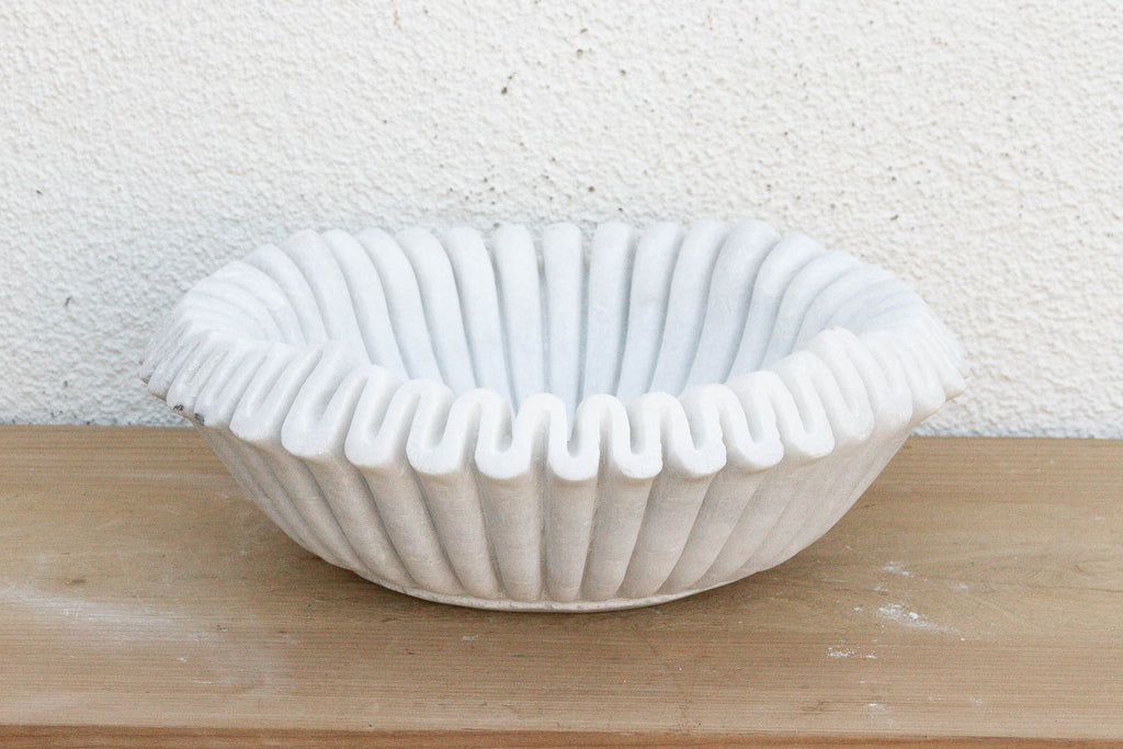 Hand-carved Large Marble Centerpiece