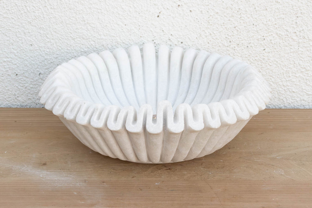 Large Organic Modern Marble Bowl