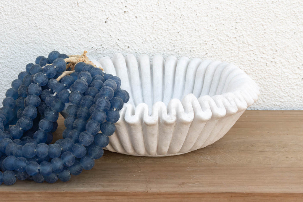 Sculptural Shell Marble Stone Vessel