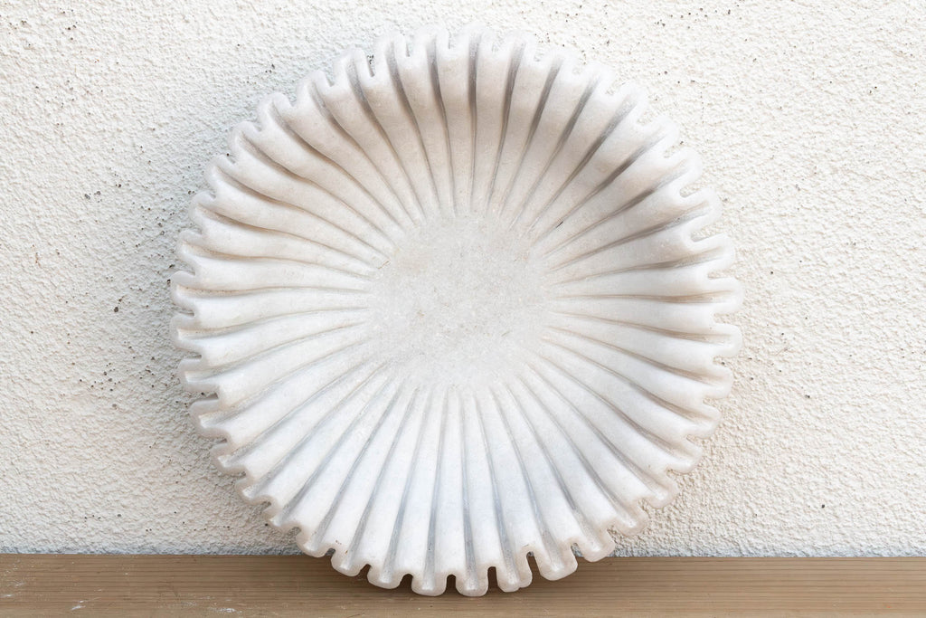 Sculptural Shell Marble Stone Vessel