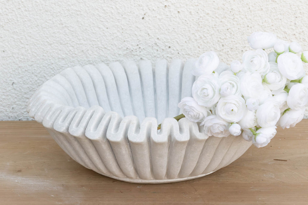 Grand Fluted Marble Catch-All
