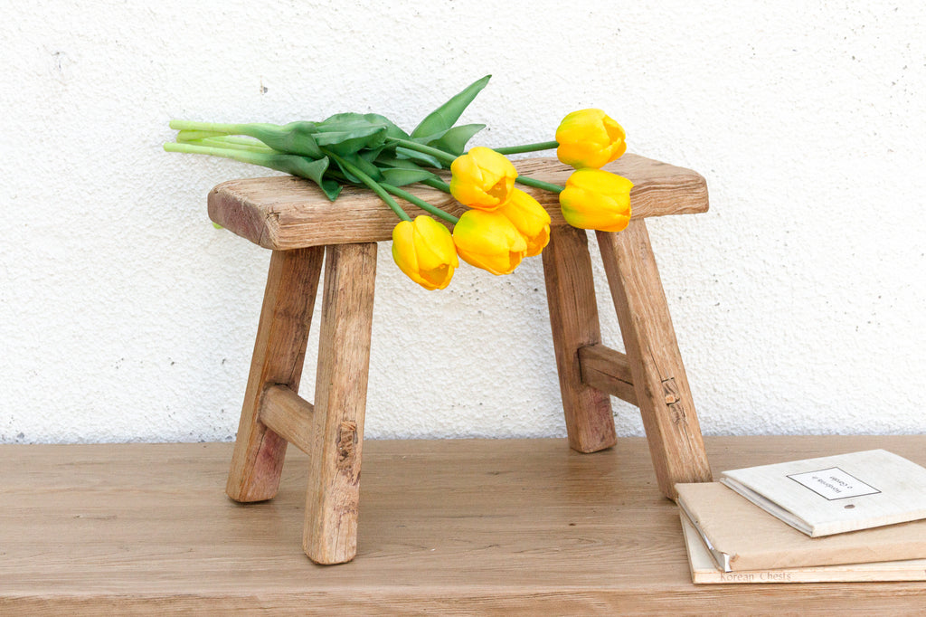 Artisanal Small Wood Milking Stool