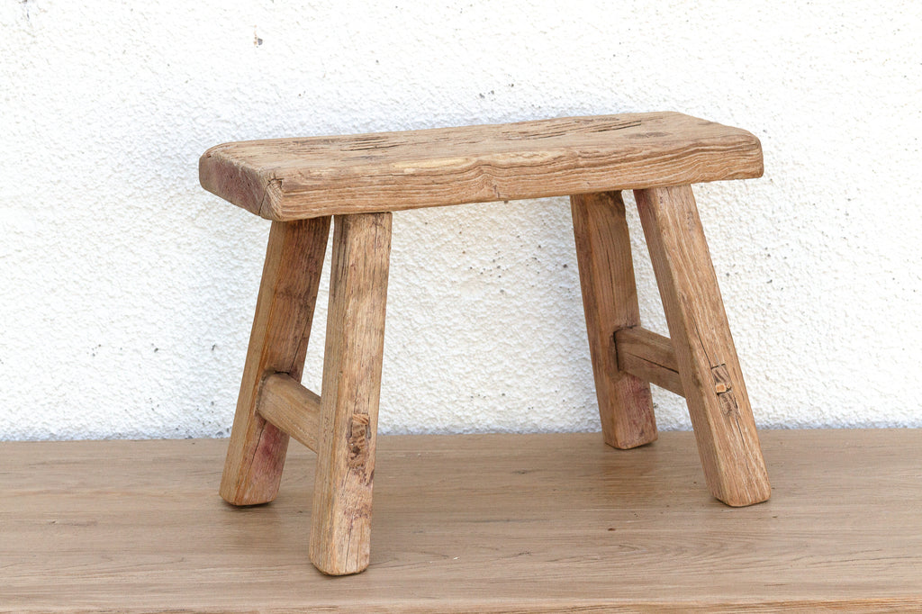 Artisanal Small Wood Milking Stool