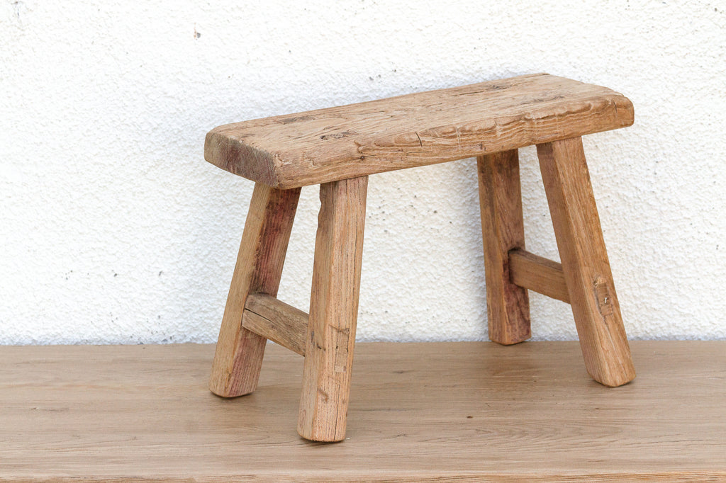 Artisanal Small Wood Milking Stool