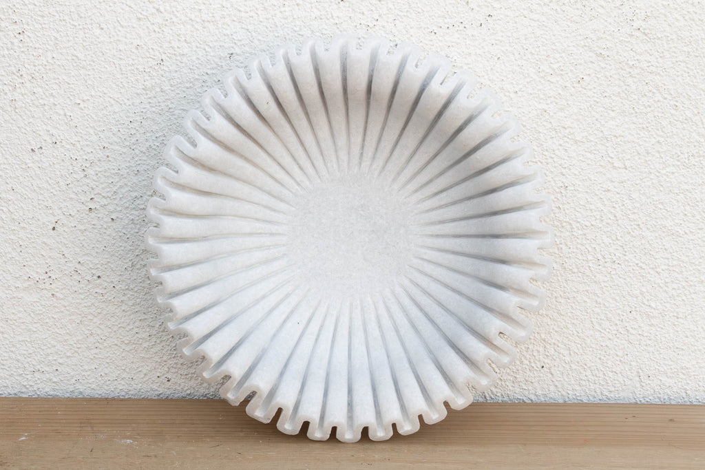 Grand Fluted Marble Catch-All