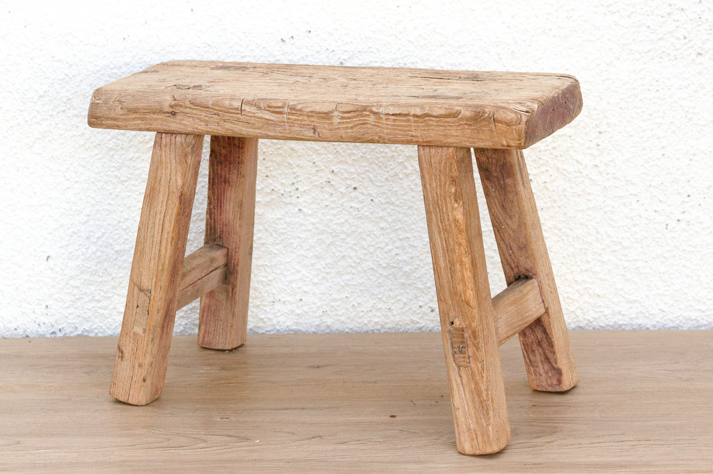 Artisanal Small Wood Milking Stool