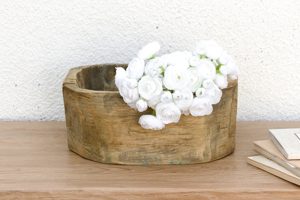Antique Farmers Wood Basin Bowl