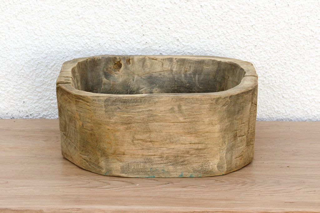 Antique Farmers Wood Basin Bowl
