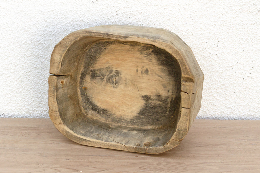 Antique Farmers Wood Basin Bowl