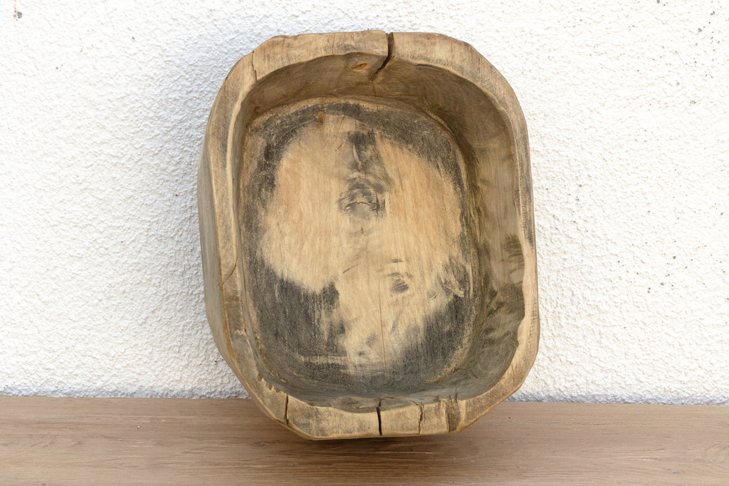 Antique Farmers Wood Basin Bowl