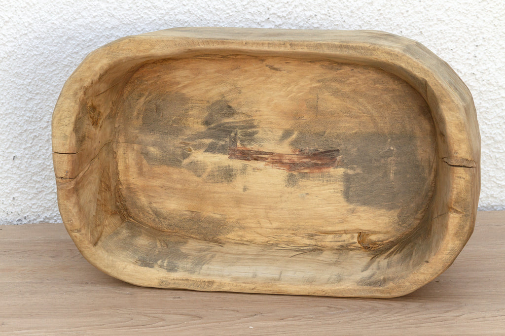 Early 20th Century Country Handhewn Basin