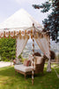 Floral Marigold Blockprint Indian Canopy Tent