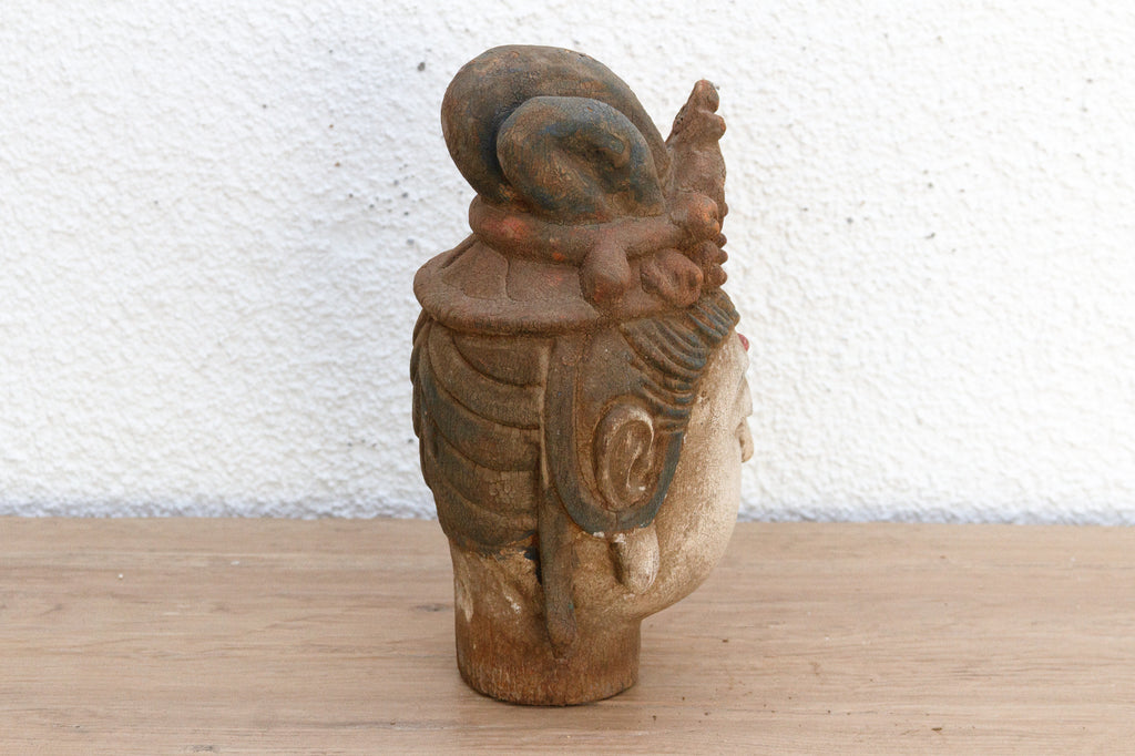 Finely Carved Small Asian Buddha Head