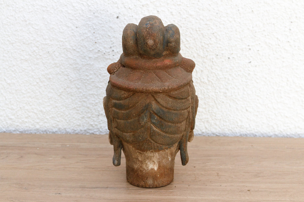 Finely Carved Small Asian Buddha Head