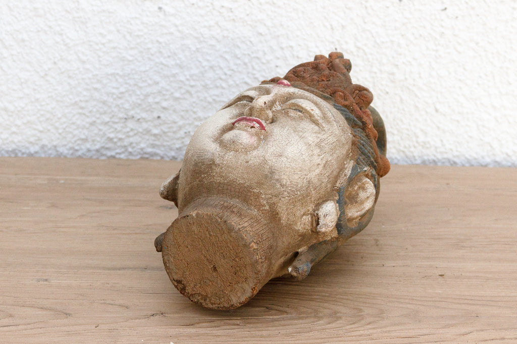 Finely Carved Small Asian Buddha Head