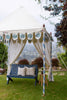 Blue Floral Indian Canopy Tent