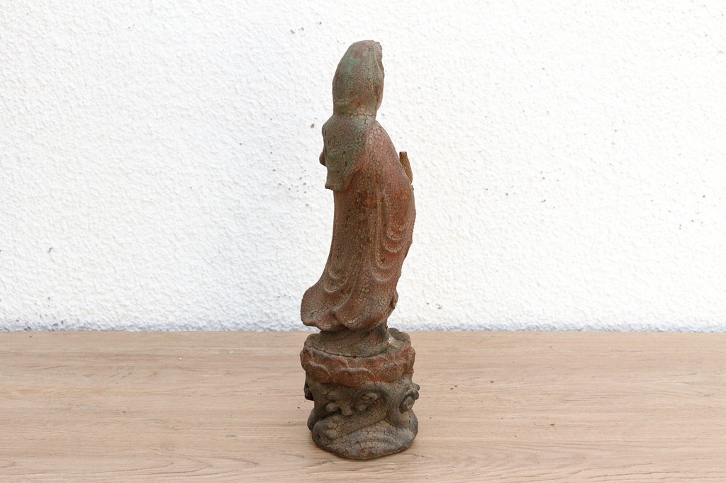 Small Asian Carved Guan Yin Figure