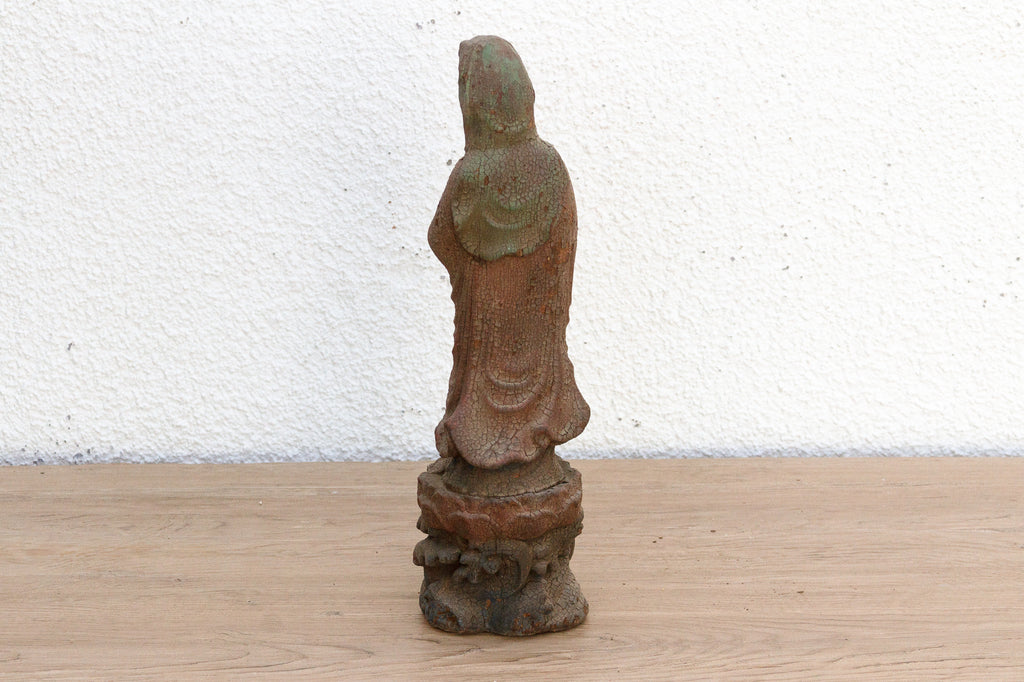 Small Asian Carved Guan Yin Figure