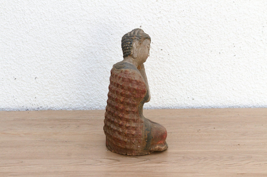 Small Table Top Handpainted Resting Buddha