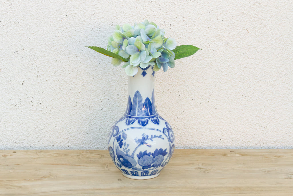 Chinese Blue & White Porcelain Bottle