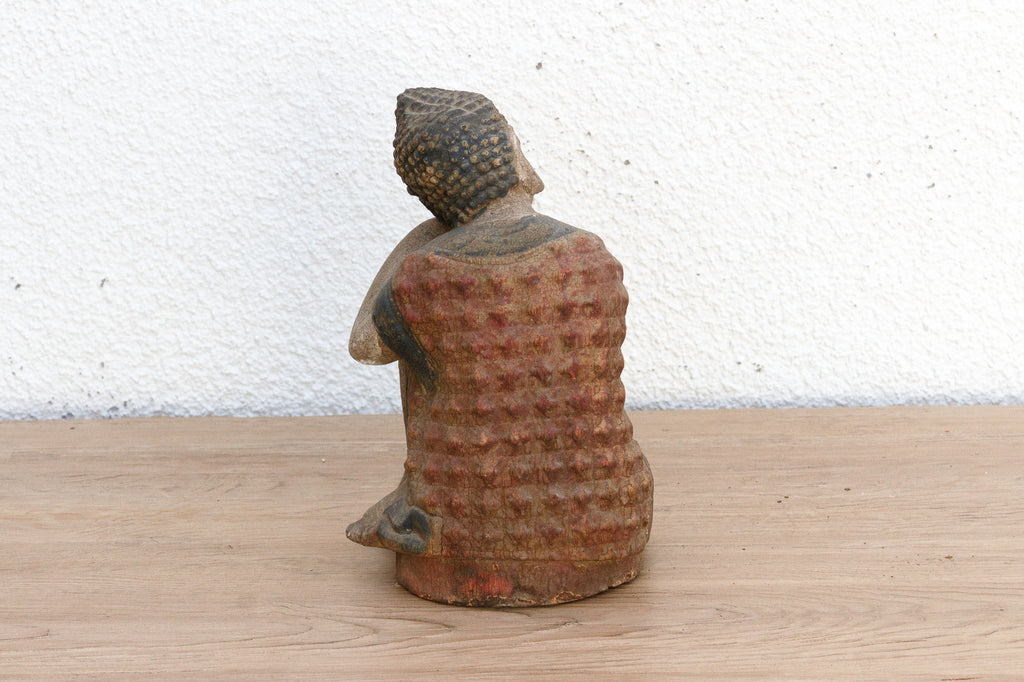 Small Table Top Handpainted Resting Buddha