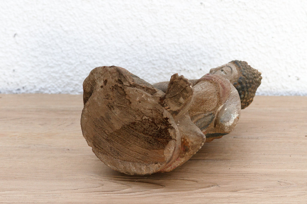 Small Table Top Handpainted Resting Buddha