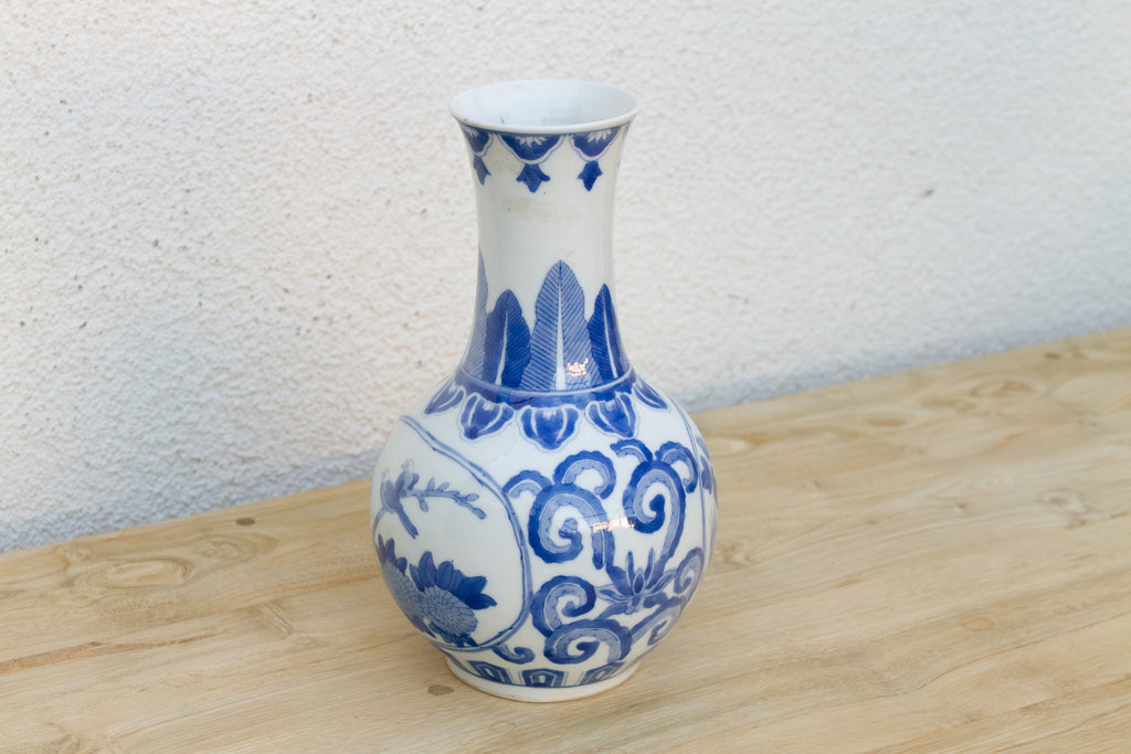 Chinese Blue & White Porcelain Bottle