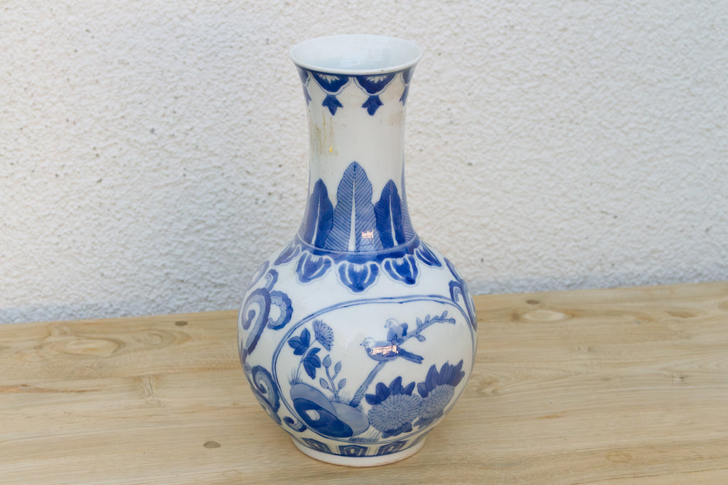 Chinese Blue & White Porcelain Bottle