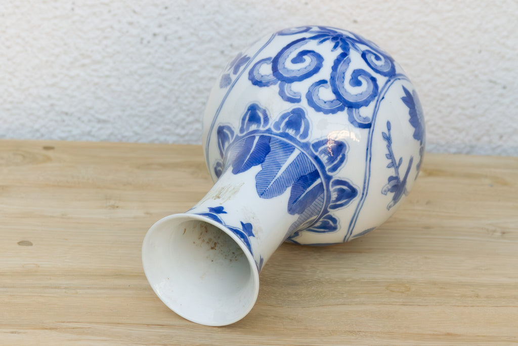 Chinese Blue & White Porcelain Bottle