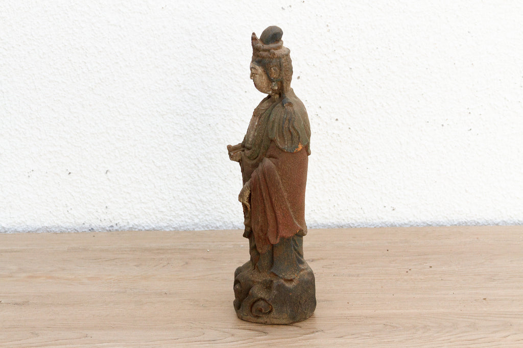 Vintage Beautifully Carved Standing Buddha