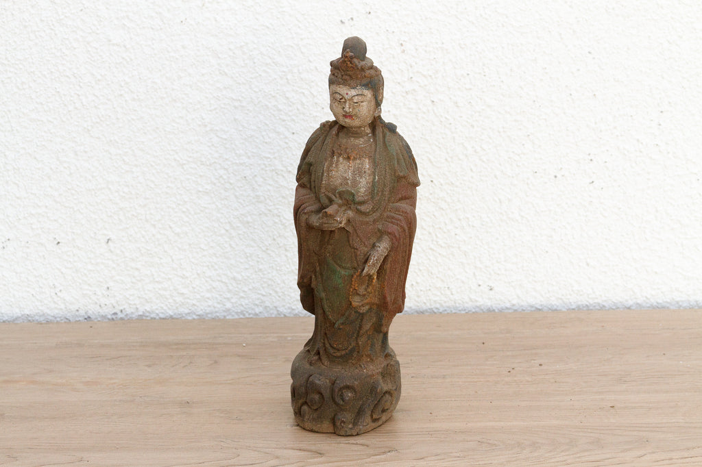 Vintage Beautifully Carved Standing Buddha