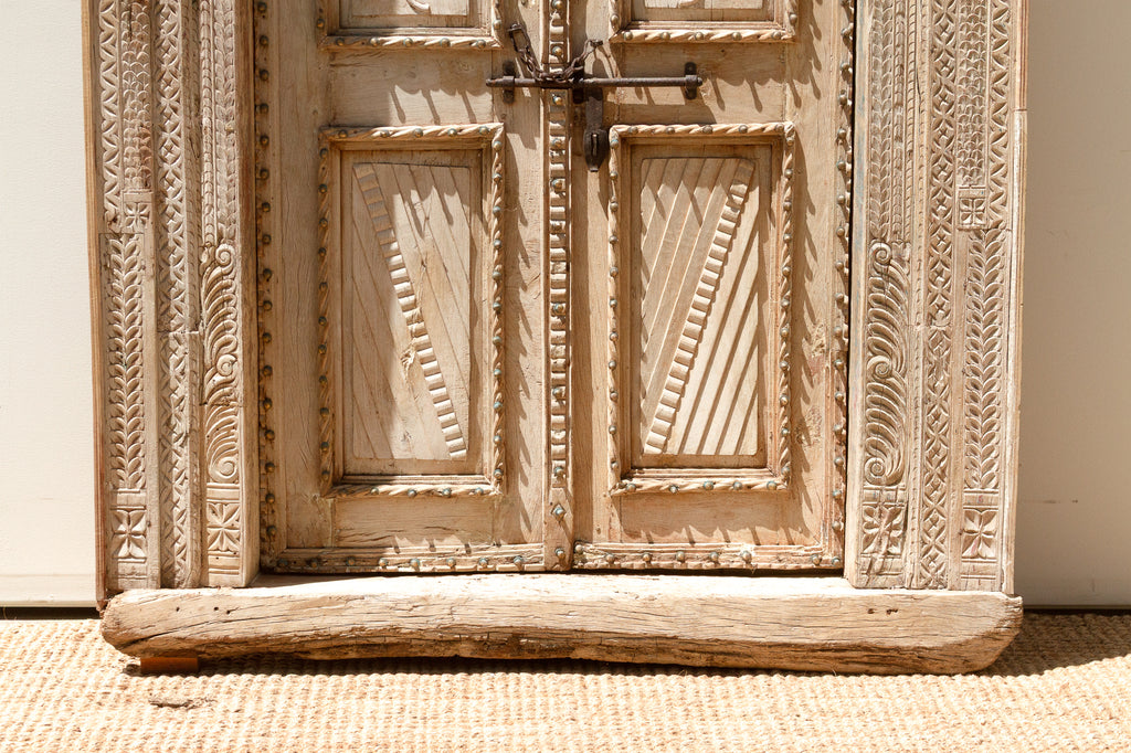 Monumental Antique Indian Teak Krishna Door (Trade)