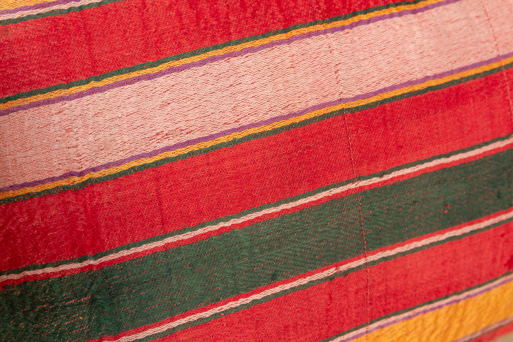 Pair of Mandvi Mashru Lumbar Pillows