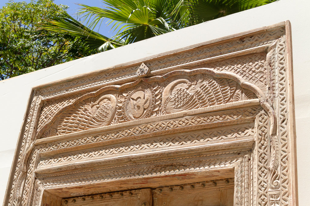 Monumental Antique Indian Teak Krishna Door (Trade)