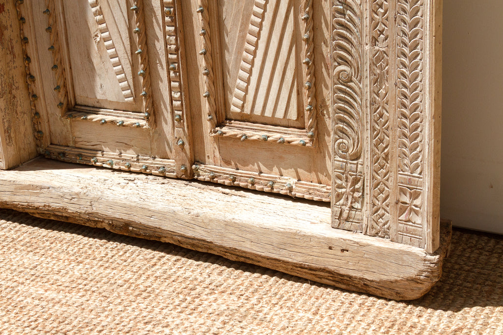 Monumental Antique Indian Teak Krishna Door (Trade)