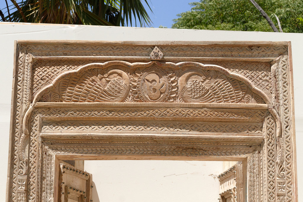 Monumental Antique Indian Teak Krishna Door (Trade)