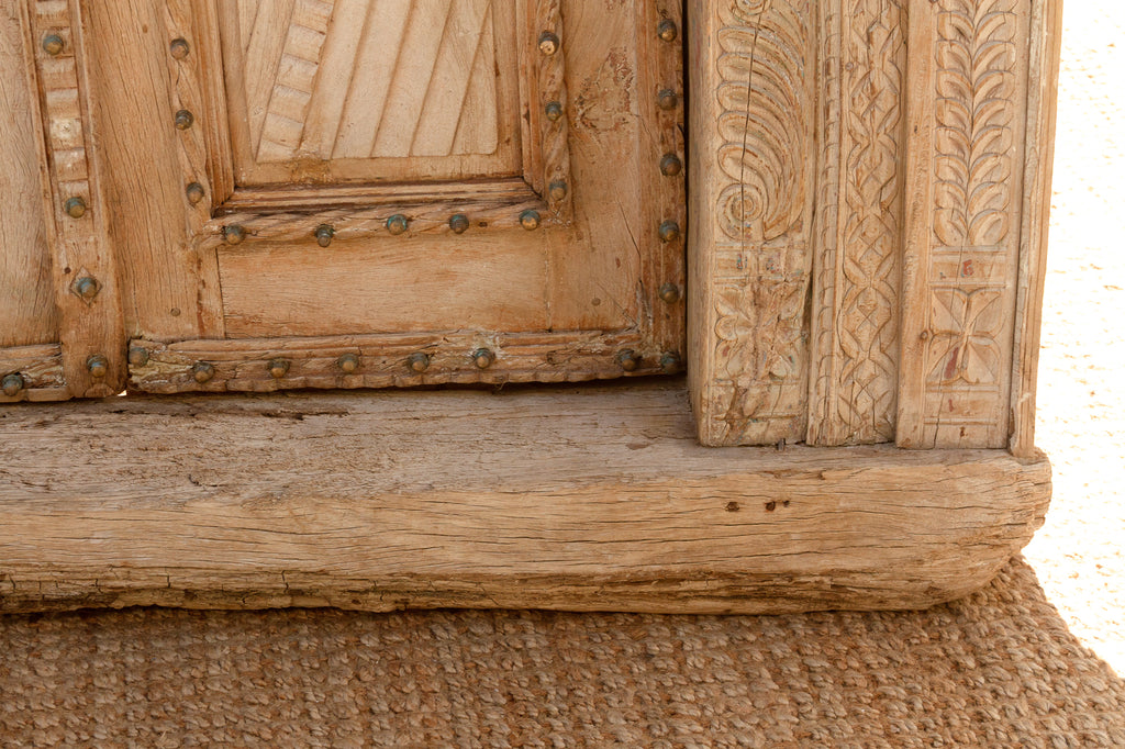 Monumental Antique Indian Teak Krishna Door (Trade)