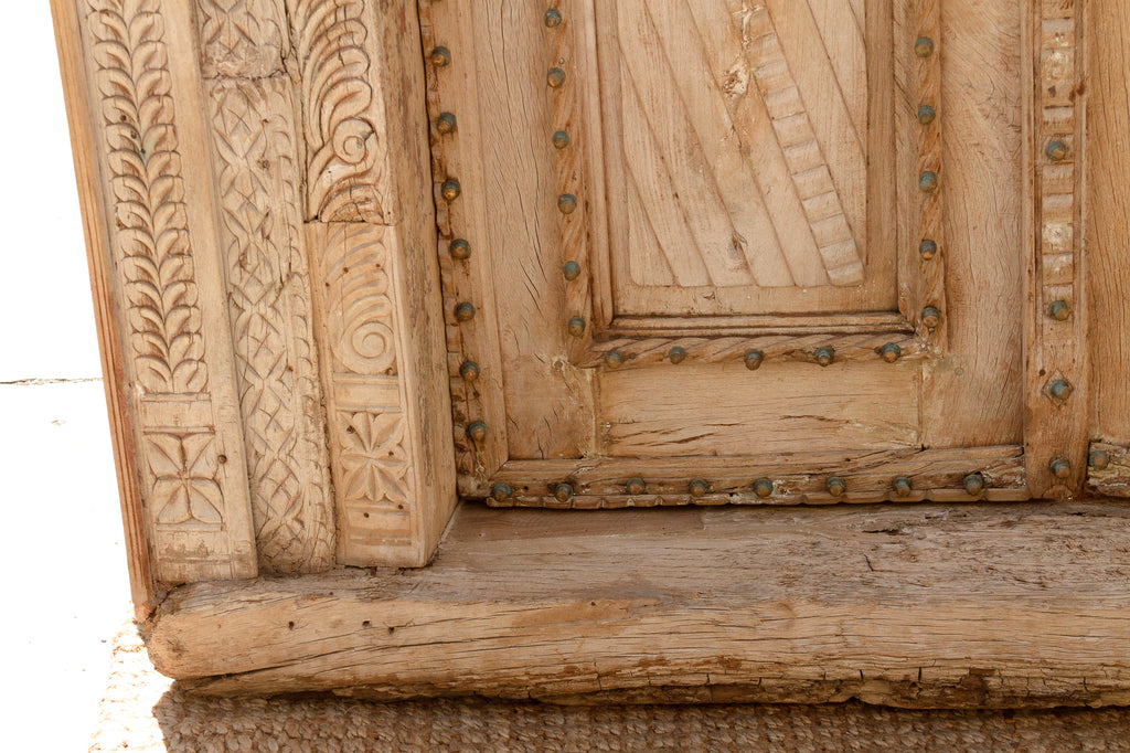 Monumental Antique Indian Teak Krishna Door (Trade)