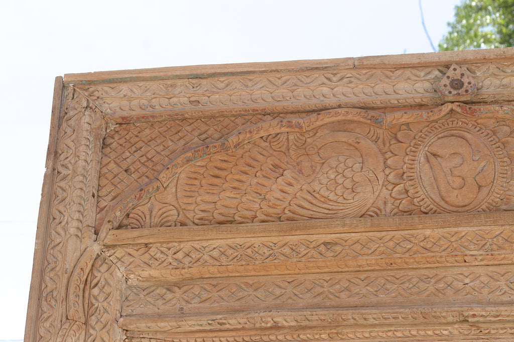 Monumental Antique Indian Teak Krishna Door (Trade)