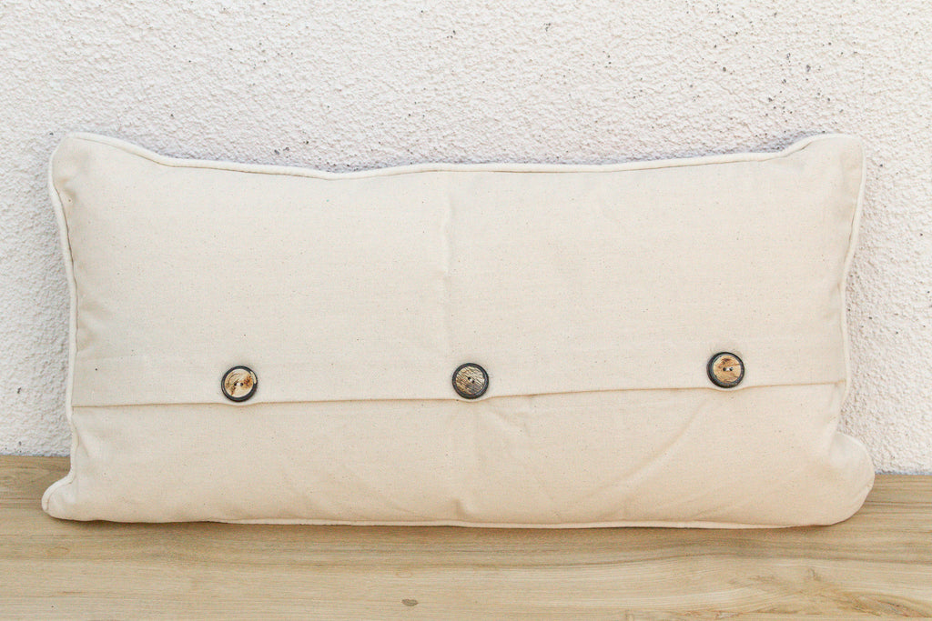 Patan Striped Mashru Lumbar Pillow (Trade)