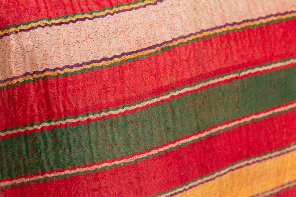 Sayla Striped Mashru Lumbar Pillow