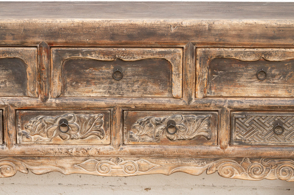 Oriental Sanctuary, Antique Carved Altar Table (Trade)