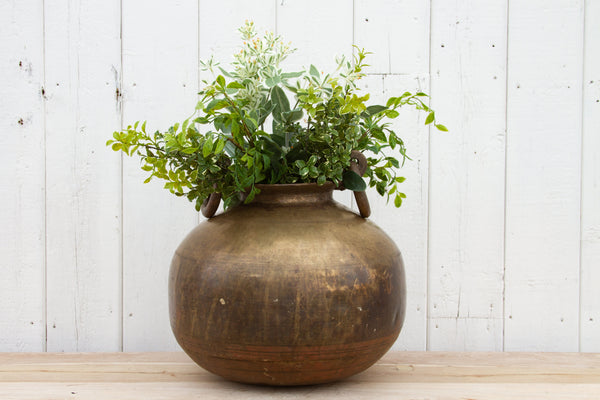 Antique Brass Rounded Kitchen Pot