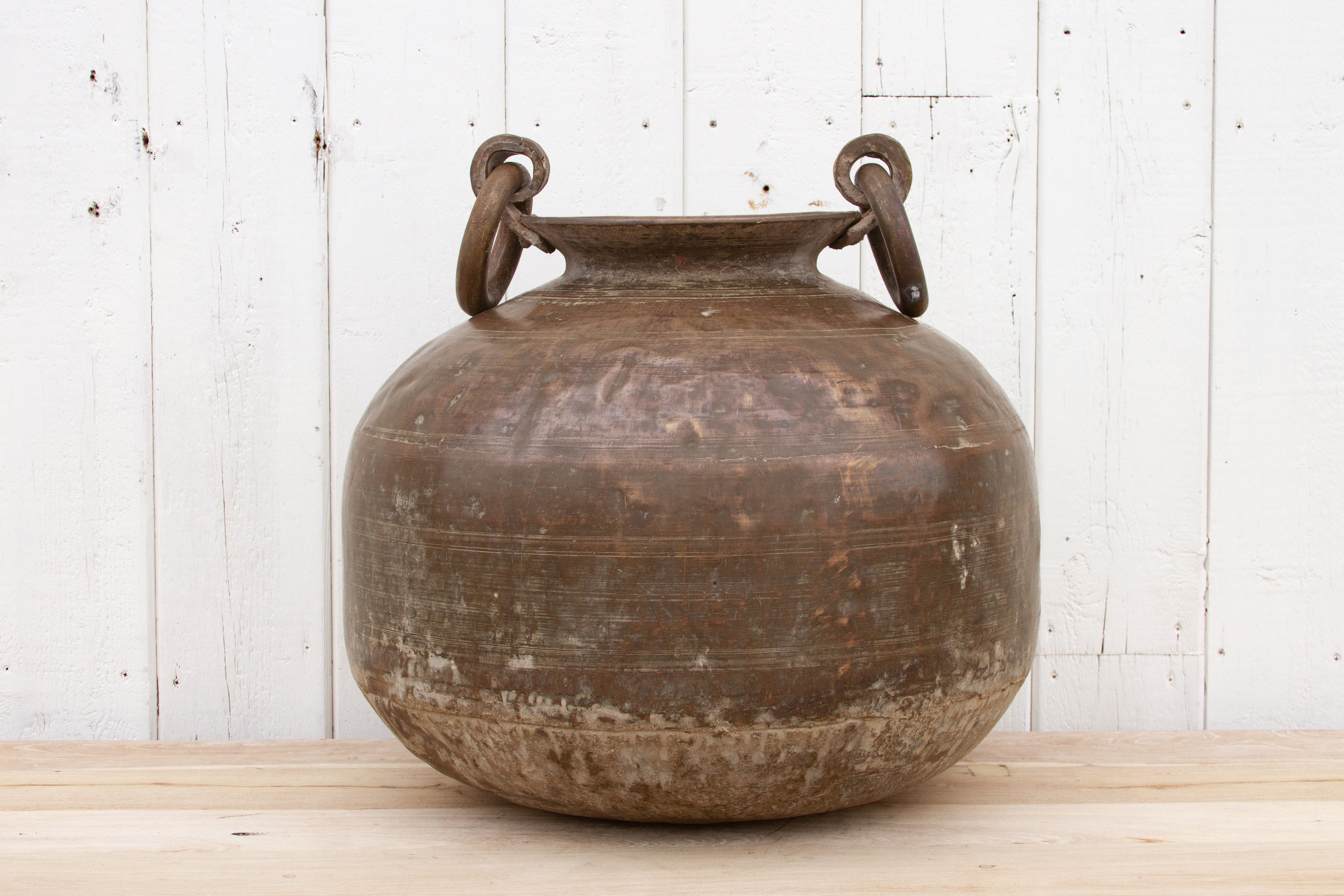 Large Antique Anglo-Indian Brass Container– DE-COR | Globally Inspired