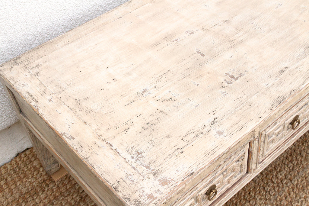 Ming Style Coffee Table w/ Ancestral Carvings