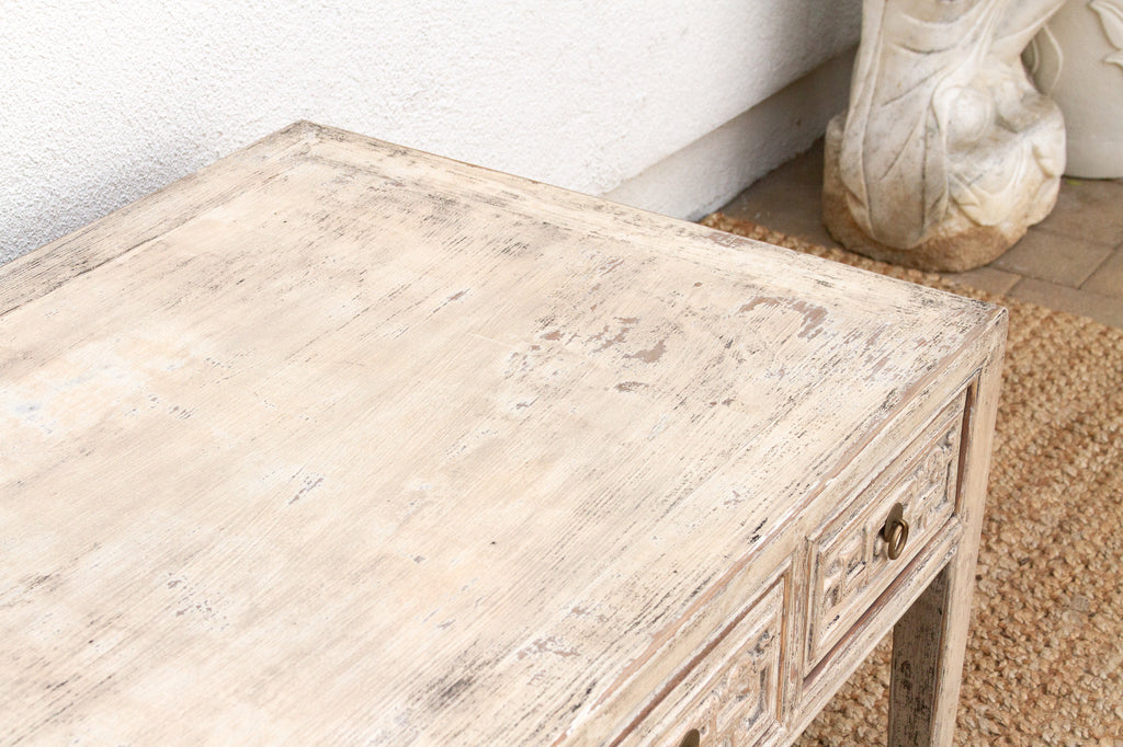 Ming Style Coffee Table w/ Ancestral Carvings