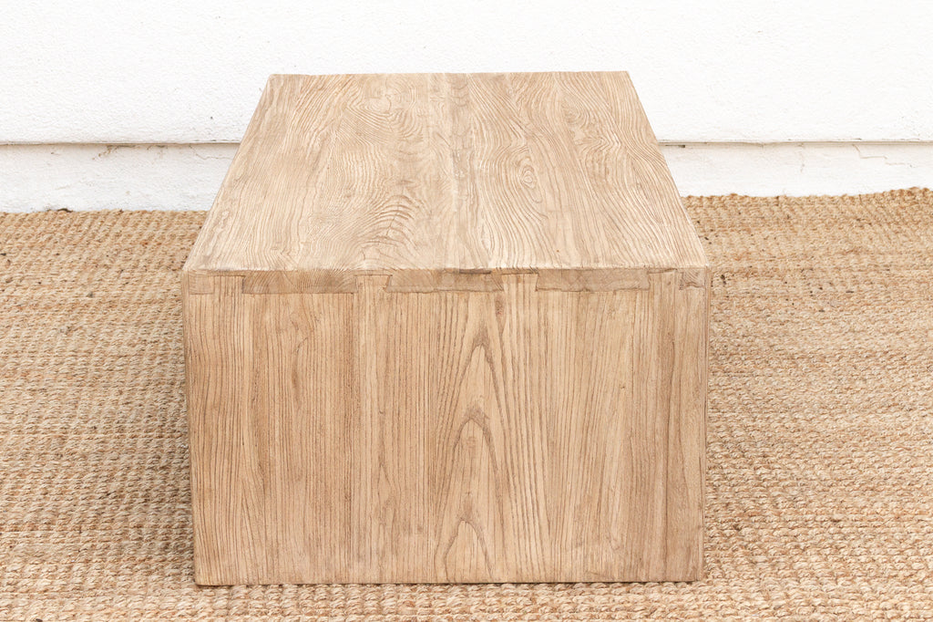 Contemporary Farmhouse Waterfall Coffee Table