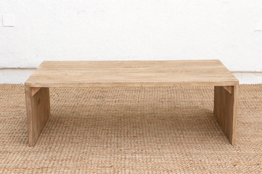 Contemporary Farmhouse Waterfall Coffee Table