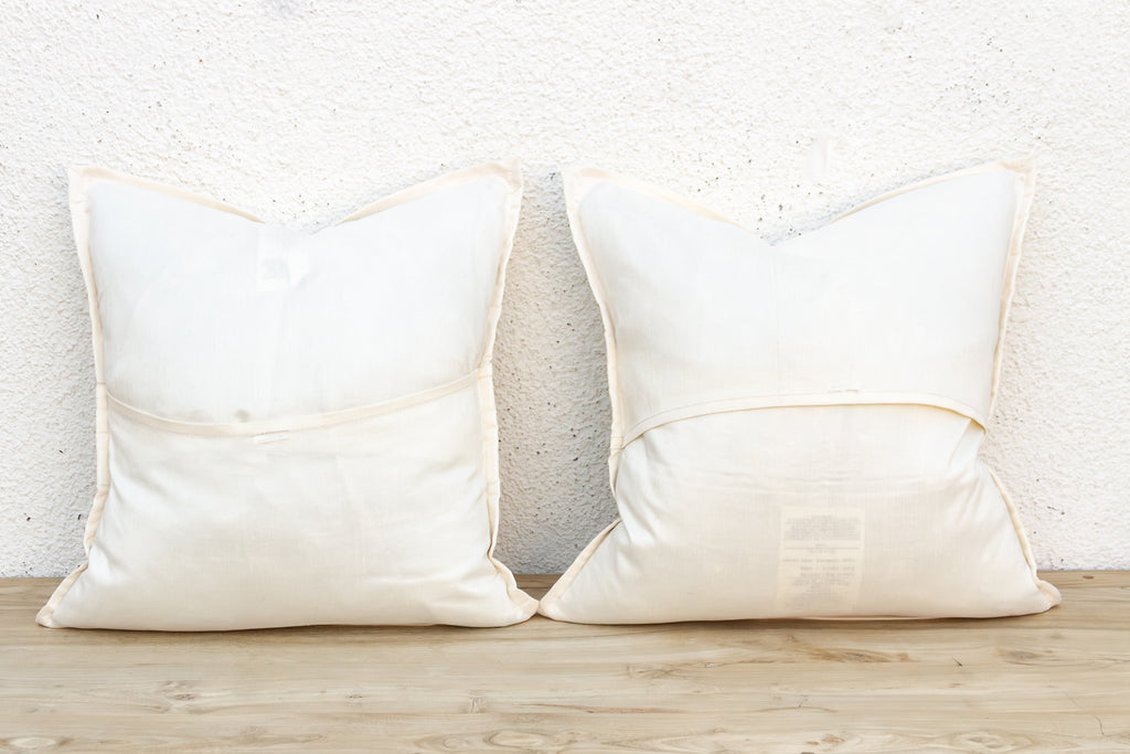 Pair of Buti Ivory Paisley Pillow Covers (Trade)